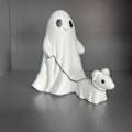 Pikkukuva 1 / 8: Halloween Aavekoira Patsas Halloween Pystyt Aavemainen A