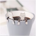 Miniatyrbilde 6 av 6: Mini rustfritt stål Katt Kaffe Skjeer 4 stk Te Suppe Sukker
