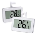 Miniatyrbilde 1 av 5: Kjøleskapstermometer Digitalt kjøleskapstermometer, 2 sett Digitalt vanntett kjøleskap- og frysertermometer med lettlest LCD-skjerm (hvit-2)