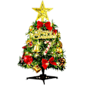 Miniatyrbilde 1 av 4: 1 stk miniatyr juletre og 2M/2,18 meter trådglitter