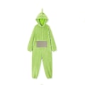 Miniatyrbild 2 av 5: Teletubbies Onesie Pyjamas för Vuxna Tjock Korallfleece Grön Green XL