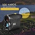 Miniatyrbild 2 av 5: Golfavståndsmätare 500m / 600m / 900m Avståndsmätare Hastighetsmätare Avståndsmätare Digital Jakt Mätning Kikare (500m, Svart)