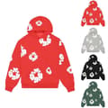 Miniatyrbillede 2 af 3: Hættetrøje til kvinder og mænd, afslappet print, retro, stor, langærmet sweatshirt sort sort L sort black L