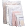 Miniatyrbilde 1 av 5: Glidelåsplastposer for klær 35 stk Frostmatte Gjenlukkbare poser Plast Zip-Lock Seal Klærposer for skoleutflukt Gjenbrukbare Reiser Vanntette