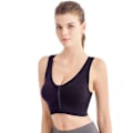 Pikkukuva 1 / 10: Vetoketjullinen urheiluliivi Plus Size juoksuun, joogaan ja kuntoiluun, MUSTA XL musta black XL