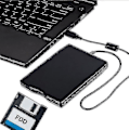 Miniatyrbillede 2 af 5: USB Floppy Disk Drev, Ekstern USB Floppy Disk Drev 1.44 Mb Slim-bebetter