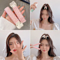 Miniatyrbillede 7 af 8: Hårrod Fluffy Clips Pandehår Styling Frisør Hårnåle random color 5pcs