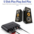 Miniatyrbild 2 av 5: Bluetooth 5.2 Ljudmottagare USB-minne RCA 3.5mm Aux USB Stereo Musik Trådlös Adapter Med Mikrofon