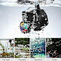 Miniatyrbilde 5 av 5: 15W 800L/t Fontene-pumpe Damppumpe Vannfontene-pumpe Hagepumpe Pumpe Fontene Med 12 LED