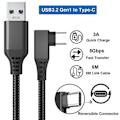 Miniatyrbilde 2 av 5: Link-kabel for Oculus Quest 2 Hurtiglading og Dataoverføring USB C 3.2 Gen1 5Gbps PD Overføring Ladekabel VR Headset Link-kabel Svart Black 5M