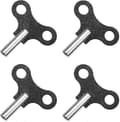 Winding Key for Clock. Mechanical Clock Key Universal Clock Key Winding Tool (Black) (4 pcs) A[GPA]