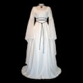 Miniatyrbillede 9 af 9: Damekjole Middelalder Victorian Halloween Kjole Sort Black S