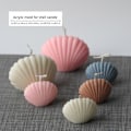Miniatyrbillede 2 af 6: Lysformer Lys Stearinlys DIY Støbeforme i Silikonform yke5504 lite skall