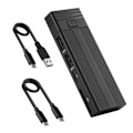 Miniatyrbilde 1 av 5: M.2 NGFF NVMe Kabinett Ekstern SSD Boks USB3.0 Type-C Kabinett