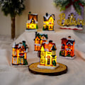 Miniatyrbilde 4 av 5: Julby med belysning - LED-juledekorasjon, amerikansk lysslynge, batteridrevet juledekorasjon