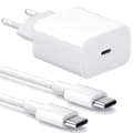 Lader til Samsung - Hurtiglader 20W USB-C - Adapter+Kabel 2m Hvit 1-Pack Samsung 20W