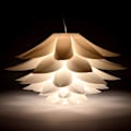 Miniatyrbilde 3 av 5: Lysekrone - Lotus design lampe Skjerm for montering IQ taklampe Sett med kabel...