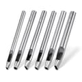 6 Sizes Oval Hole Punch for Leather 6mm-10mm Hollow Leather Craft Hand Punch Tool Kit for Leather Craft