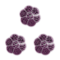 Miniatyrbild 1 av 5: 1/2/3/5 1150 st DIY-pärlor för smyckestillverkning - Djuplila Deep purple 3PCS