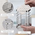Miniatyrbillede 3 af 5: Køkkenredskabsholder, køkkenredskabsorganisator i rustfrit stål, køkkenbestikkurv, bordbestikholder, bestikstativ til køkkenbord
