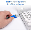 Miniatyrbilde 3 av 5: 50m Cat6 Utendørs Vanntett Direkte Nedgravd Ethernet Nettverkskabel - UTP - Ca - 550 Mhz - Svart 50 Meter