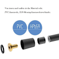 Miniatyrbillede 3 af 5: Bruseslange 2M Sort PVC bruse anti-knæk anti-eksplosion hoved højtryks t...