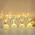 Miniatyrbilde 1 av 3: Jul Bærbar Nattlampe (med Batteri) 4 Stykker Mini Retro Skrivebords Jul Lys, Egnet for Juletre Bord Uteplass Hagefest