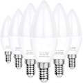Miniatyrbild 1 av 5: LED-lampa E14, varmvit 3000K, C37 6W (motsvarande 60W halogenlampor), bea...