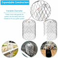 Miniatyrbillede 3 af 5: Fleksible aluminiums tagrenderkurve diameter 8 cm gitter net stop bladsi Gua...