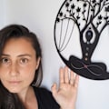 Pikkukuva 4 / 5: Meditaatio Seinätaide Metalli Jooga Elämänpuu 7 Chakra Kivet Raakakristalli Symbo...
