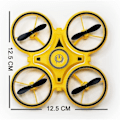 Miniatyrbillede 5 af 5: Minidrone til børn, geststyring, håndstyrede droner med sensor, indendørs drone til børn blå
