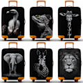 Miniatyrbild 7 av 8: Suitcase Protective Cover with Animal Print - Dustproof Luggage Cover Giraffe Giraffe XL