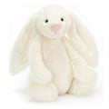 Miniatyrbillede 1 af 5: Jellycat Bashful Kaninbamse, 34 cm Blødt Legetøj - Perfekt Gave til Børn Piger Drenge Kvinder white