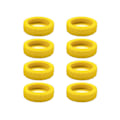 Miniatyrbillede 1 af 10: 8 stk. Bagagehjulbeskyttelse Kuffert Hjulbeskyttelse GUL Yellow