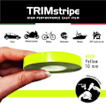 Miniatyrbillede 1 af 4: Selvklæbende striber - Trimtape - Neongul - 10 mm x 10 mt - Termoformbar - Vejrbestandig Fluorescerande gul
