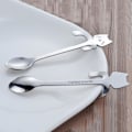 Miniatyrbilde 3 av 6: Mini rustfritt stål Katt Kaffe Skjeer 4 stk Te Suppe Sukker