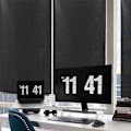 Miniatyrbillede 5 af 8: Sugkopper Vindue Skærm Visir Ingen Boring Bil Hjem Badeværelse Solgardin Solbeskyttelse Sort Black 58*125cm
