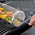 Miniatyrbillede 1 af 11: 2-pak Grillkurv i rustfrit stål, 2 kroge og 2 gafler. Rullegrill [GP]