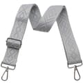 Miniatyrbild 1 av 5: Axelremsväskor för handväskor Breda axelremsväskor Justerbar ersättningsbroderad handväskrem för handväskor Silver Hardware-grey