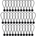 Miniatyrbillede 1 af 5: 35×Sort Bungee Bungee Ball (20CM) Presenning Bungee Kerne Slidstærk