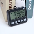 Miniatyrbilde 5 av 6: Dobbel kjøkkentimer digital for matlaging, nedtelling