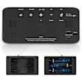 Miniatyrbild 5 av 5: Superhög Väckarklocka för Tunga Sovare, Digital Klocka med 7-Färgs Nattlampa, Justerbar Volym, Dimmer, USB-Laddare, Sovrumsklocka