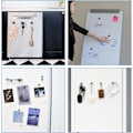 Pikkukuva 6 / 7: 30-pakkaus pieniä neodyymimagneetteja jääkaappiin, valkotaululle, askarteluun, kotitoimistoon ja kouluun, mustat minimagneetit Black 30PCS
