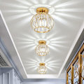 Miniatyrbilde 2 av 5: Moderne krystall taklampe, E27 LED taklampe, Mini krystall gulvlampe for kjøkken campingrom entré hall soverom (A) [Energiklasse A+++]
