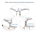 Miniatyrbilde 7 av 7: 4 stk 2-veis maskinmassasje Knapp Kabel Elektrode TENS Tråder 4PCS