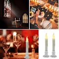 Miniatyrbilde 2 av 5: 6 stk Halloween Dekor Elektronisk Lys med Fjernkontroll Flammefritt