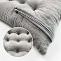 Miniatyrbilde 4 av 5: 4-pakning stoltrekk med stropper for spisestuestoler, kontor, hage 100% polye...