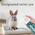 Miniatyrbild 3 av 10: Smådjurstillbehör Toalett Kanin Kattlåda BLÅ L blå blue L