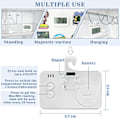 Miniatyrbild 4 av 5: Digital kyl- och frysskåpstermometer, 2 set digitala vattentäta kyl- och frysskåpstermometrar med lättläst LCD-display (vit-2)