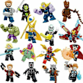 Miniatyrbild 3 av 4: 16 st Marvel Avengers Superhjälte Minifigurer Dc Leksaksfigurer Present till Barn
